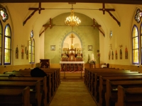Das Innere der historischen Kapelle restauriert