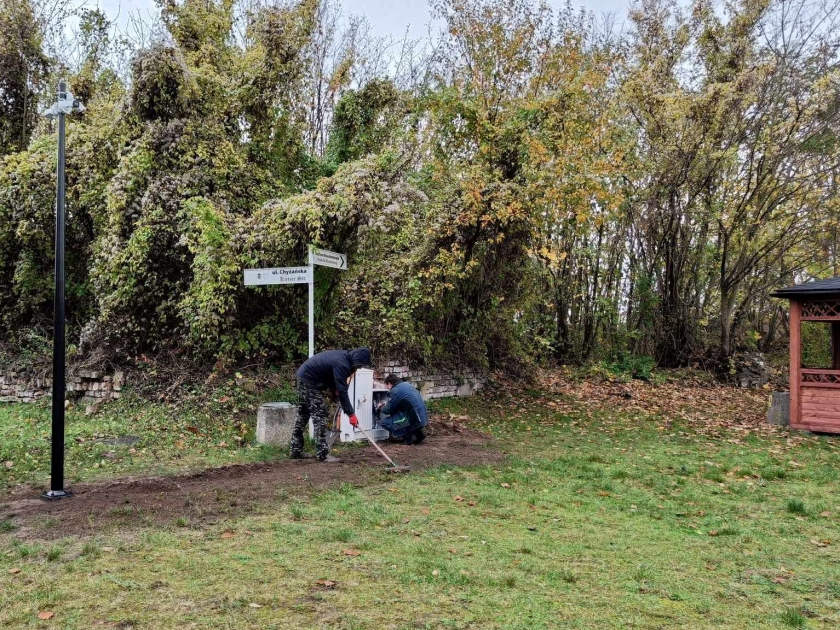 Teilweise Überwachung in der Altstadt von Kostrzyn