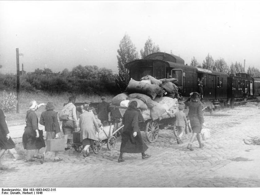 Ein Küstriner Lager für deutsche Flüchtlinge